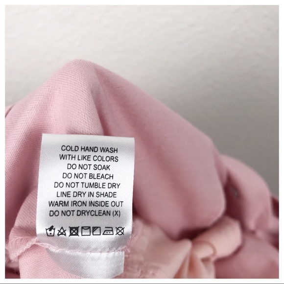 NWT‎ Tularosa Barrett High Waist Denim Button Fly Front Pant Blush Pink Size XS - Picture 14 of 14